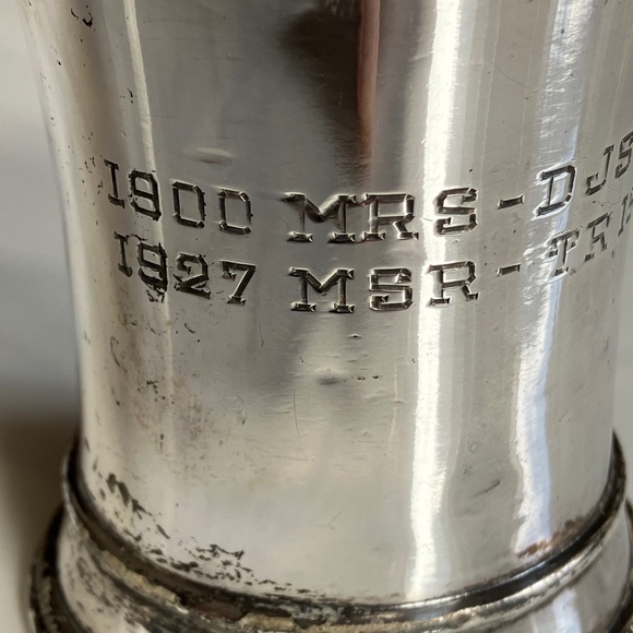 Antique 1937 Silver Plated Award Cup Engraved Trophy by Rogers Brothers - Picture 3 of 6